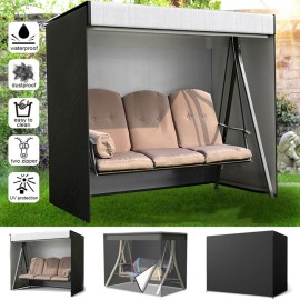 Garden Hanging Chair Swing Chair Protection Cover Two Zipper Waterproof Dustproof Windproof Anti-UV
