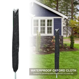 66 x 12 Inch Rotary Clotheslines Cover with Zip Drawstring Protective Cover for Rotary Dryer Washing Lines Oxford Fabric Cover for Washing Dryer Line Rotary Airer Cover