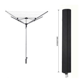 66 x 12 Inch Rotary Clotheslines Cover with Zip Drawstring Protective Cover for Rotary Dryer Washing Lines Oxford Fabric Cover for Washing Dryer Line Rotary Airer Cover