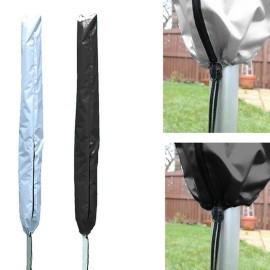 66 x 12 Inch Rotary Clotheslines Cover with Zip Drawstring Protective Cover for Rotary Dryer Washing Lines Oxford Fabric Cover for Washing Dryer Line Rotary Airer Cover