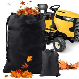 96 x 56 Inch Lawn Tractor Leaf Bag Garden Waste Bags Garden Leaf Container Bags With Drawstring Reusable Yard Leaf Bag Applicable for All Lawn Tractors
