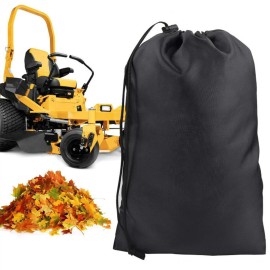 96 x 56 Inch Lawn Tractor Leaf Bag Garden Waste Bags Garden Leaf Container Bags With Drawstring Reusable Yard Leaf Bag Applicable for All Lawn Tractors
