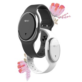 Ultrasonic Mosquito Repellent Bracelets Non-Toxic Deet Free Bug Insect Repellent Bands Reusable Long Protection Electronic Pest Control Band for Kids & Adults