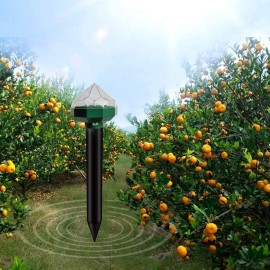 Solar Mole Repellent Ultrasonic Outdoor Waterproof Powered Vole Gopher Snake Rodent Pest Repeller Lawn Garden & Yard Home Waterproof