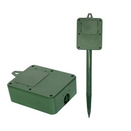 Ultrasonic Animal Repeller Solar USB Charging Electronic Animal Repeller Outdoor Waterproof with Flashing LED Light  for Foxes Birds Dogs