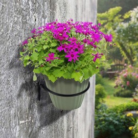4Pcs Hanging Plant Stand Wall Bracket Metal Flower Pot Wall Mounted Holder Rings for Outdoor/Indoor Home Decoration