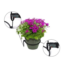 4Pcs Hanging Plant Stand Wall Bracket Metal Flower Pot Wall Mounted Holder Rings for Outdoor/Indoor Home Decoration