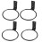 4Pcs Hanging Plant Stand Wall Bracket Metal Flower Pot Wall Mounted Holder Rings for Outdoor/Indoor Home Decoration