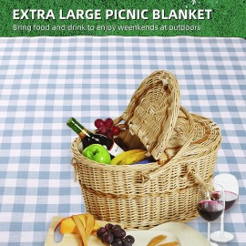Picnic / Beach Blanket Extra Large Waterproof Washable 3 Layer Thick Soft Skin-friendly Foldable Portable Picnic Mat for Weekend Holiday