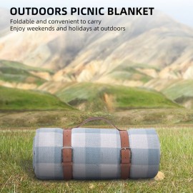 Picnic / Beach Blanket Extra Large Waterproof Washable 3 Layer Thick Soft Skin-friendly Foldable Portable Picnic Mat for Weekend Holiday