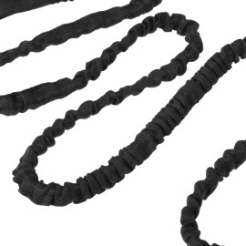 1.5M Elastic Kayak Paddle Leash Fishing Rod Leash Safety Rope Cord with Carabiner Rowing Boat Canoe Accessories
