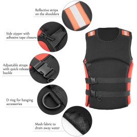 Water Sports Life Jacket Buoyancy Life Saving Safety Vest for Adults Fishing Boating Kayaking Surfing Swimming
