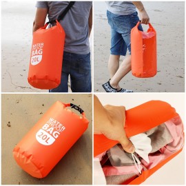 PVC Dry Waterproof Floating Bag Roll Top Dry Bag 10L/20L Water Sports Storage Bag Lightweight Dry Sack