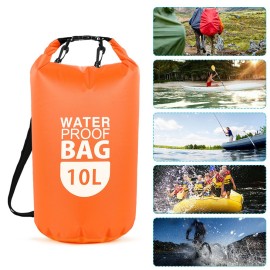 PVC Dry Waterproof Floating Bag Roll Top Dry Bag 10L/20L Water Sports Storage Bag Lightweight Dry Sack