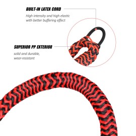 Bungee Boat Dock Line 5ft Stretched Length PP Docking Lines Mooring Rope Boat Accessories for Boat Kayak Canoe