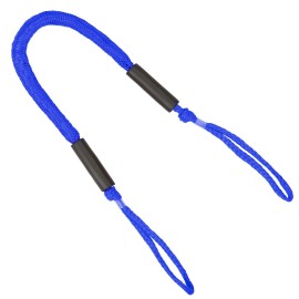 Bungee Boat Dock Line 5ft Stretched Length PP Docking Lines Mooring Rope Boat Accessories for Boat Kayak Canoe