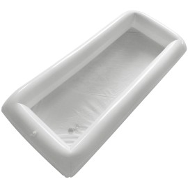 Inflatable Ice Serving Buffet Bar with Drain Plug Salad Drinks Cooler Food Fruit Containers Floating Tray BBQ Picnic Pool Party Supplies Inflatable Cooler