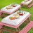 Inflatable Ice Serving Buffet Bar with Drain Plug Salad Drinks Cooler Food Fruit Containers Floating Tray BBQ Picnic Pool Party Supplies Inflatable Cooler