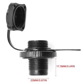 Inflatable Boat Air Valve with Leakproof Cap One-Way Inflation Air Valve Replacement