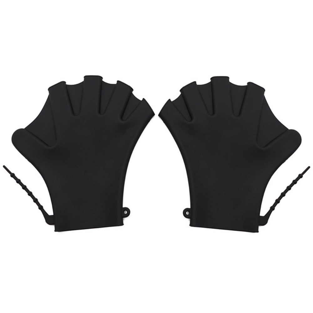 1 Pair Swimming Gloves Webbed Fitness Water Resistance Training Gloves Silicon Swimming Diving Glove Swim Training Mittens