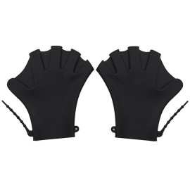 1 Pair Swimming Gloves Webbed Fitness Water Resistance Training Gloves Silicon Swimming Diving Glove Swim Training Mittens