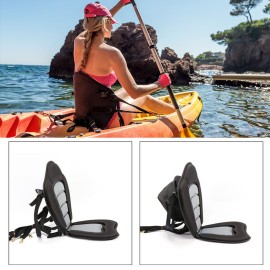 Kayak Seat Adjustable Canoe Seat Sit on Top Kayak Cushion Pad Comfortable Backrest Support