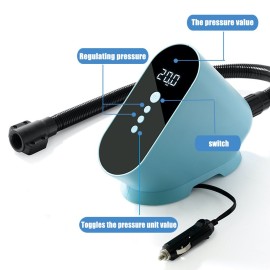 20PSI High Pressure Air Inflator for Boat Intelligent Portable Inflatable Pump Outdoor Paddle Board Inflator Electric Air Pump