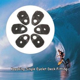 6pcs Kayaking Canoeing Rafting Nylon Single Eyelet Tie down Loop Safety Anchor Deck Fitting
