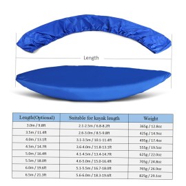 Professional Universal Kayak Cover Canoe Boat Waterproof UV Resistant Dust Storage Cover Shield