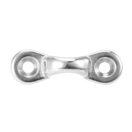 6Pcs Kayak Pad Eyes Stainless Steel Tie Down Deck Loops Shock Cord Fastening Gear Replacement Kit