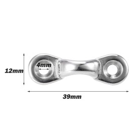 6Pcs Kayak Pad Eyes Stainless Steel Tie Down Deck Loops Shock Cord Fastening Gear Replacement Kit
