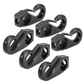 6Pcs Kayak Bungee Cord Hooks Clips Lashing Hooks for Kayak Canoe Shock Cord Bungee Rope Line