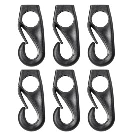 6Pcs Kayak Bungee Cord Hooks Clips Lashing Hooks for Kayak Canoe Shock Cord Bungee Rope Line