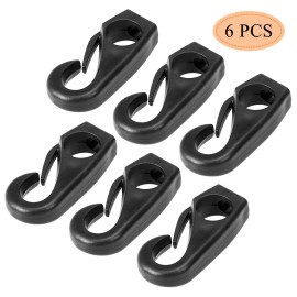 6Pcs Kayak Bungee Cord Hooks Clips Lashing Hooks for Kayak Canoe Shock Cord Bungee Rope Line