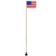 1.2M Collapsible Safety Flag with Rail Mount Base for Marine Boat Canoe Kayak