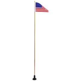 1.2M Collapsible Safety Flag with Rail Mount Base for Marine Boat Canoe Kayak
