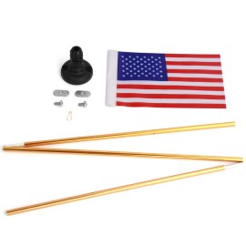 1.2M Collapsible Safety Flag with Rail Mount Base for Marine Boat Canoe Kayak