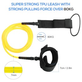 Surfboard Leash Surf Leash Stand Up Paddle Board Leash for Short Board Long Board Stand up Paddle Board