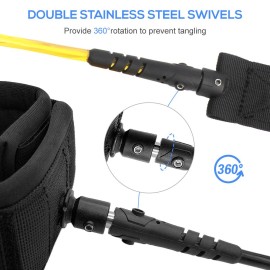Surfboard Leash Surf Leash Stand Up Paddle Board Leash for Short Board Long Board Stand up Paddle Board