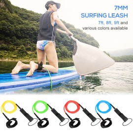 Surfboard Leash Surf Leash Stand Up Paddle Board Leash for Short Board Long Board Stand up Paddle Board