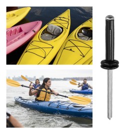Kayak Anchor Trolley Kit with ​​​​​​​Tri-grip Rivets O-ring Cleat Rope Pad Eyes Pulleys Lashing Triangle Screws for Kayak Canoes Boat Anchoring