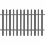  Picket Fence WPC 200x120 cm