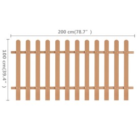  Picket Fence WPC 200x100 cm