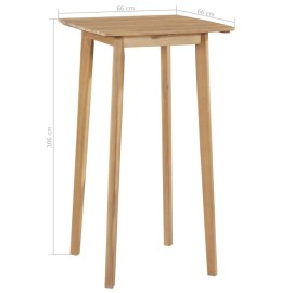  Bar Table 60x60x105 cm Solid Acacia Wood