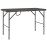  Folding Garden Table Brown 120x60x74 cm HDPE Rattan Look