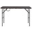  Folding Garden Table Brown 120x60x74 cm HDPE Rattan Look