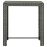 Garden Bar Table Grey 100x60.5x110.5 cm Poly Rattan