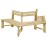 Garden Bench 240 cm Impregnated Pinewood