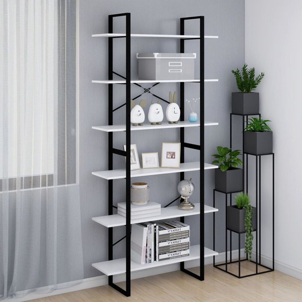  High Cabinet White 100x30x210 cm Engineered Wood