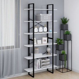 High Cabinet White 100x30x210 cm Engineered Wood